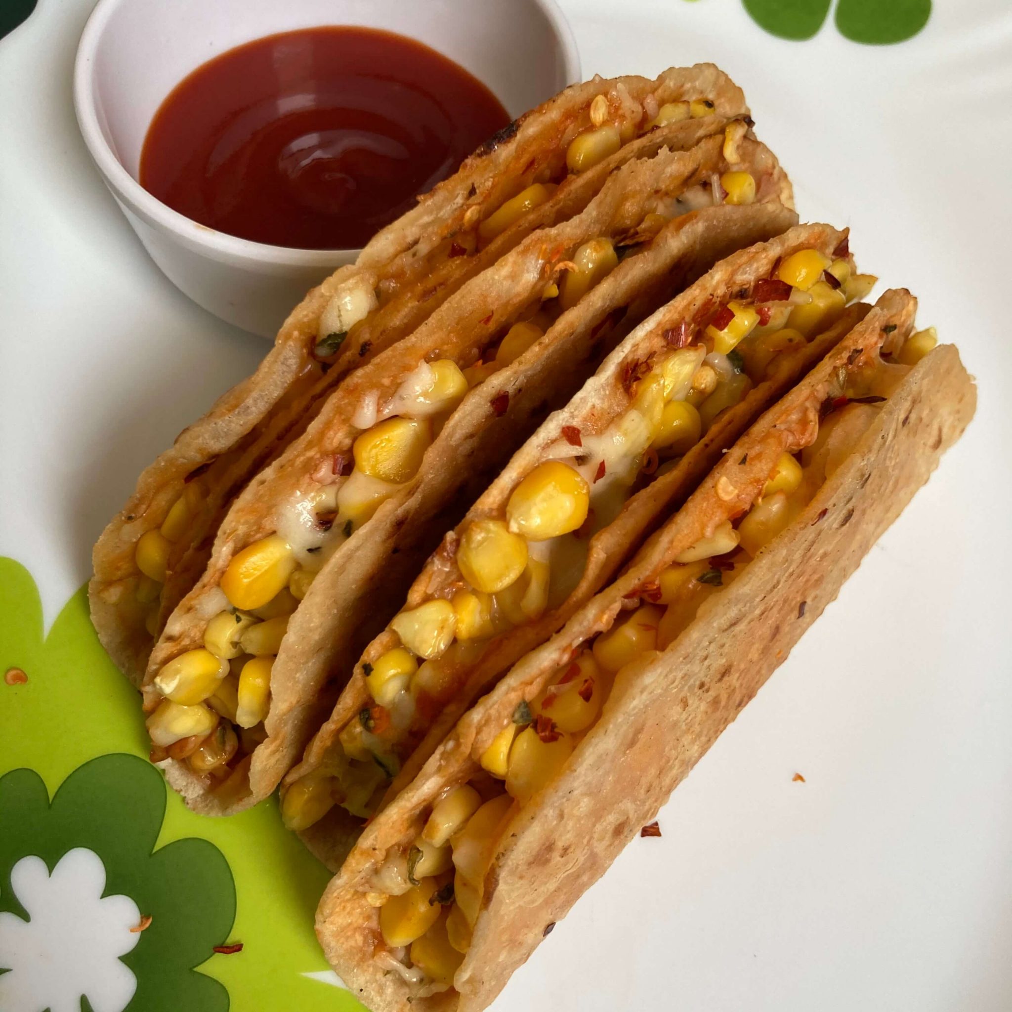 Whole Wheat Flour Cheese Corn Tacos MyCookingDiva