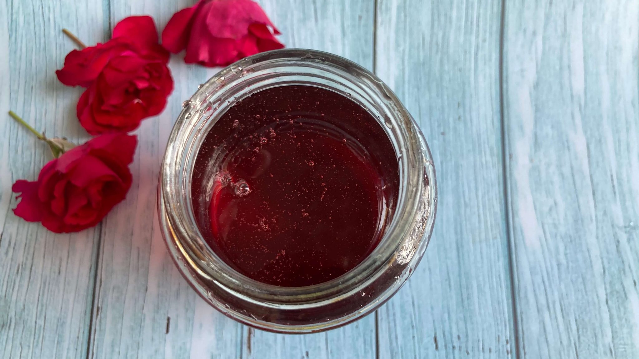 homemade rose syrup